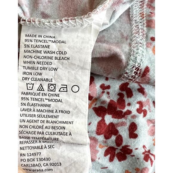 Prana Wrap robe Women Medium Tencel Modal Floral SOFT Comfort Everyday - Picture 7 of 11